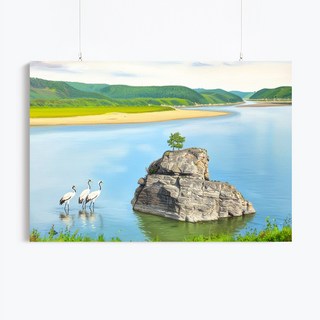 돈들어오는 부자 솥바위 3종 그림 풍수 인테리어 그림 캔버스 액자 인테리어 감성 거실 침실 대형, 01.돈들어오는 부자 솥바위