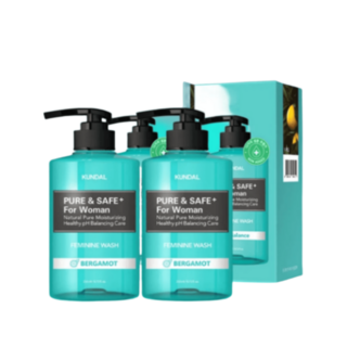쿤달 퓨어 앤 세이프 여성청결제 2구 세트 베르가못 300ml, 2개