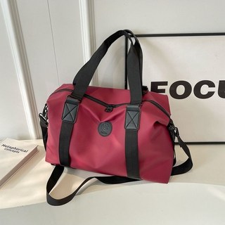 新短途旅行包手提斜挎登機包大容量旅遊出差行李收納袋防水運動