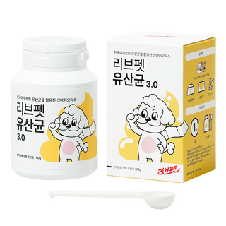 리브펫 반려동물 영양제 3.0, 60g, 장건강/유산균, 1개
