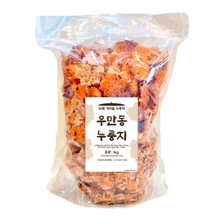 [우만동 누룽지] 수제 가마솥 누룽지 [1kg], 1개, 1kg