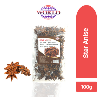 한방 팔각 Star Anise World 향신료, 1개, 100g