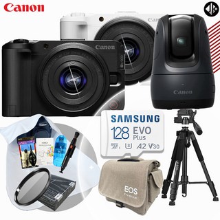 포토리뷰이벤트 캐논 EOS R50 V + RF-s 14-30mm KIT 블랙 + PowerShot PICK + 128GB 패키지 ( 프리미엄 삼각대 / 가방 / MCUV 필터)