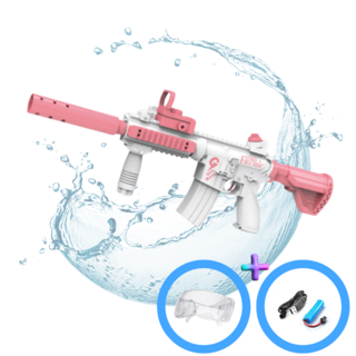 워터밤 전동 물총 고글 워터밤세트 대형물총워터건 전자 핑크색 물총, AK47 블루, 1개