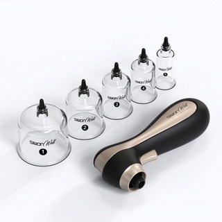 [신한 메디앤라이트]시원웰 전동식 부항기 전동부항기(SIWON WELL) 원터치 부항컵 21개입, 21개