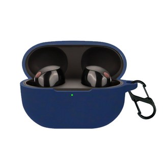 오네꼬네 소니 WF-1000XM5 실리콘 호환 케이스 젤리 투명 슬림 보호 커버 키링, 마카롱-네이비