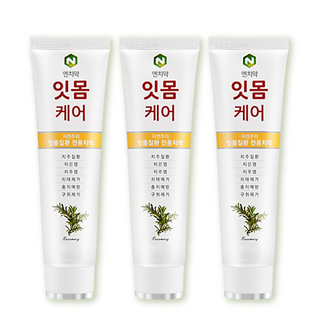 엔치약 잇몸 케어 천연 생약추출 임산부 불소x 치약, 130g, 3개