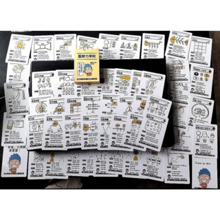 圖解力學院 圖解筆記工具卡牌組，圖像化學習，提升筆記效率，激發創意靈感, 1個, 卡牌(簡易包裝), 全彩
