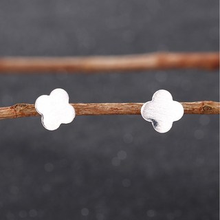 K 耳環 幸運草 鍍925銀 B2721 流行款 典雅時尚風 氣質 防過敏 韓勢力