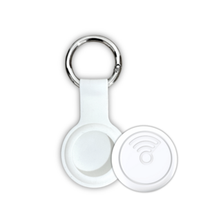koee MFI認證 GoTag全球定位器 airtag 防丟器 寵物 兒童老人 NCC認證, 白色, 1套