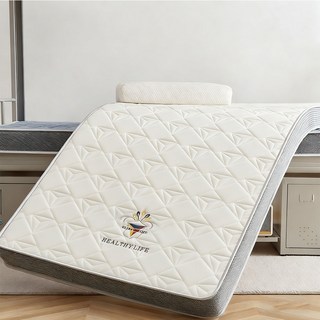 乳膠床墊 可摺叠床墊 記憶海綿軟墊 學生宿舍單人 雙人 軟床墊, 鉆石白色-厚度10cm-拒絕塌陷,150*200cm（有190長下標請備注, 鉆石白色, 10cm