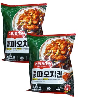 요리하다 쿵파오 치킨 아이스포장, 495g, 2개