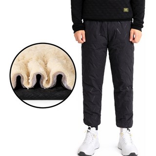 차쿠 남성 패딩 방한 바지 털바지 양털 조거팬츠 털기모 바지 겨울 혹한기 패딩바지 방한바지 기모바지