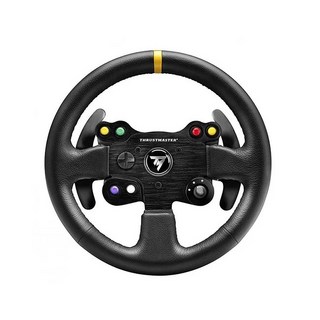 【THRUSTMASTER】TM LEATHER 28 GT ADD ON 盤面 - 高品質皮革賽車方向盤，28公分直徑，提升遊戲體驗, 1個