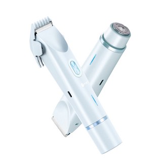 nimin 여성 브라질리언 제모기 비키니라인 면도기 Y존 제모기 전기면도기 모근제거기 ZB-0236L, 블루