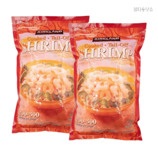코스트코 새우 200 300 커클랜드 흰다리 자숙새우 테일오프 냉동 908g 2개, 자숙새우 200 300