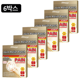 1+1 관절 완화 통기 케어 패치, 6박스, 6개입