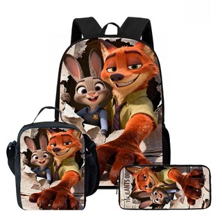 Zootopia 2 瘋狂動物城學生書包 - 簡約舒適雙肩背包, 3PCZA2024
