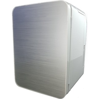 鏡面烤漆冷暖兩用手提小冰箱 (免變壓器), 銀色, 10L