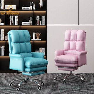 韓之 電腦椅老闆辦公椅 久坐可升降轉椅 家用電競椅 舒適透氣靠背椅, 加厚黑色,豪華加大版（超彈海綿坐墊）