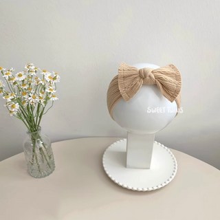 Sweet Twins 台灣現貨 超柔奶咖系麻花蝴蝶結寶寶髮帶 兒童/嬰兒/北鼻/新生兒髮帶