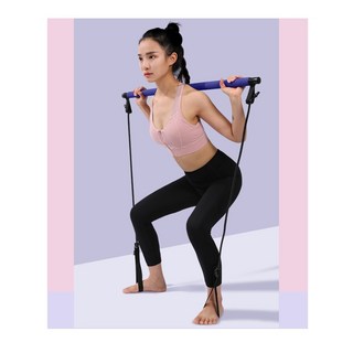 집에서하는필라테스 밴드 가정용 운동기구 홈트 근력 운동 스틱, 핑크, 1개