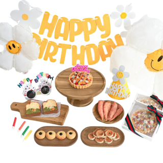 바르다펫 강아지케이크 + 파티용품 + 수제간식 생일세트 9종, 1살, 연어타르트, 1개