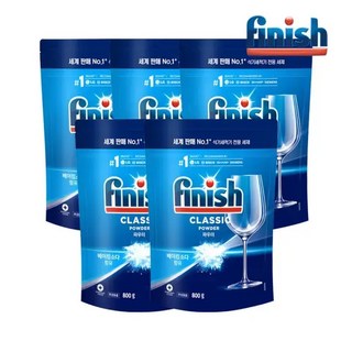 피니시 파우더 식기세척기 전용세제 리필 800g x5개, 5개