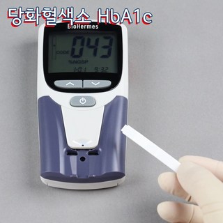 -BioHermes 당화혈색소측정기 HbA1c 글리코헤모글로빈측정 A1cEZ 스트립1박스포함, 1박스, 1개, 1개입, A1cEZ측정기(스트립 1박스 포함)
