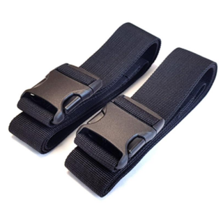 슬립네스트 토퍼 매트리스 요가매트 캠핑용품 정리벨트 버클스트랩 1.5미터, 블랙, 2개