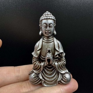 手工實心鐵佛像擺件 老物件 古董收藏品 茶玩 茶寵 尺寸如圖, 如圖所示, 1個