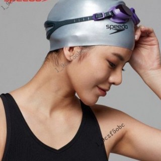 夏季上新 泳帽 矽膠泳帽 彈力泳帽 男女通用 防水 大號成人 專業矽膠帽 獨立包裝, 銀色均碼,男女通用, 1個