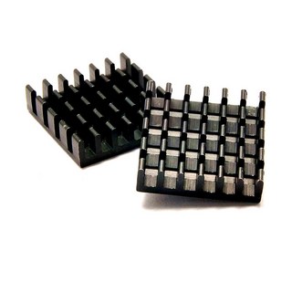 【no】主機板散熱片 晶片散熱器 顯卡散熱塊 18.5*18.5*5mm 高效散熱, 1個