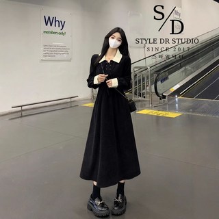 스타일닥터 패션 가을 원피스 데일리룩 프랑스식 원피스 하객룩 오피스룩 롱원피스 셔츠원피스 슬림핏 빅 사이즈 원피스