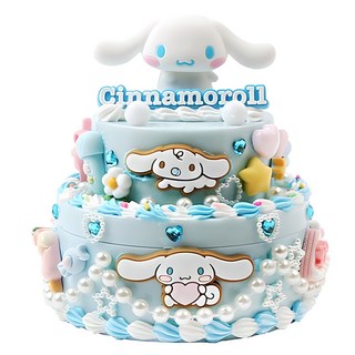 2Youngdesign 大耳狗喜拿 雙層情境燈珠寶盒 裝飾套組, 1個, 混合色