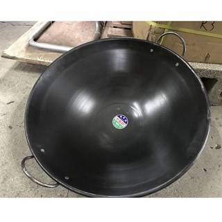 八德國際家庭五金 富貴牌 雙耳鐵鍋 炒菜鍋 中式炒鍋 生意鍋 快炒鍋 尺8 2尺 2尺2 2尺4 2尺6 2尺8, 1個