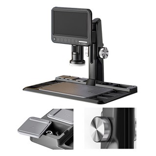 HANLIN 7吋IPS觸控螢幕電子顯微鏡1200萬像素1600倍放大, 1個