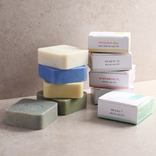 모들담 제주 약초 천연비누 4종 세트, 100g, 4개입