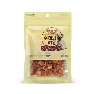 수제의여왕 강아지 간식, 연어큐브, 70g, 3개