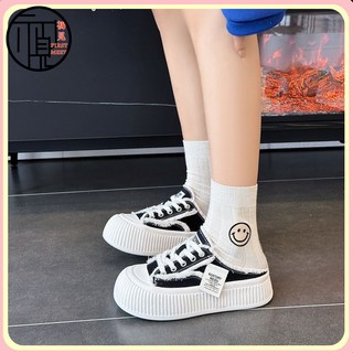 夏季網紅半拖帆佈鞋女2023夏季新款懶人一腳蹬餅幹闆鞋腳踩佈鞋女