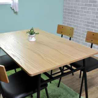 餐桌 工作桌 原木色 長方形餐桌 (不含椅子) 復古工業風 台灣製MIT【51741-N1NA】