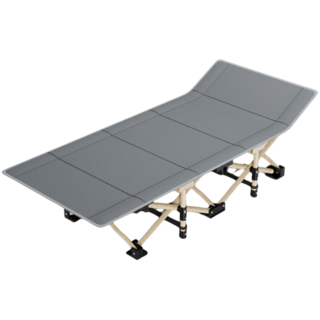 加粗加厚折疊床 午休床 租屋床 摺疊床 露營床 單人躺椅 行軍床 折疊椅 休息椅, 免安裝折疊床(加大款)