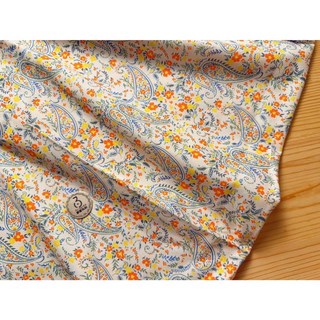 【銅板布料】現貨 全棉布 碎花佩斯利印花 幅寬110cm 洋裝/拼布/袋包/家飾/DIY/印花, 1個