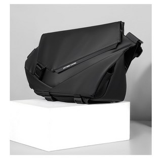 [TW艾淘包]新款斜挎包 男騎行機能工裝包 男士通勤郵差包 潮流單肩包 胸包男 磁扣包 郵差包, 2258子夜黑磁吸款