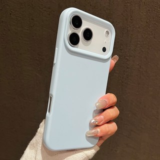 멜코 가죽케이스 아이폰 17 프로 맥스 에어 플러스 최상급 소프트 범퍼 미끄럼 방지 커버, 02 아이폰17, 05 하늘색