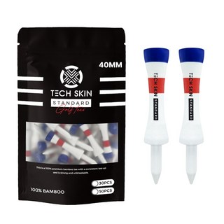 테크스킨스탠다드 높이조절 대용량 우드 골프티 50p, 화이트