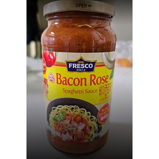 프레스코 베이컨로제 스파게티 소스, 600g, 7개
