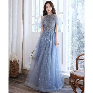 셀프 웨딩 드레스 2부 웨딩드레스 셀프웨딩드레스 피로연, F. 헤이즈 블루 중간