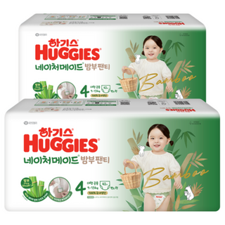 하기스 네이처메이드 밤부 팬티형 기저귀 남여공용, 4단계, 252매