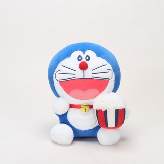 澳捷爾 哆啦A夢 甜品系列 毛絨玩偶 公仔 叮噹貓 卡通玩具 生日禮物 迷你, 1個, 哆啦A夢甜品系列-爆米花款,30cm（12號）